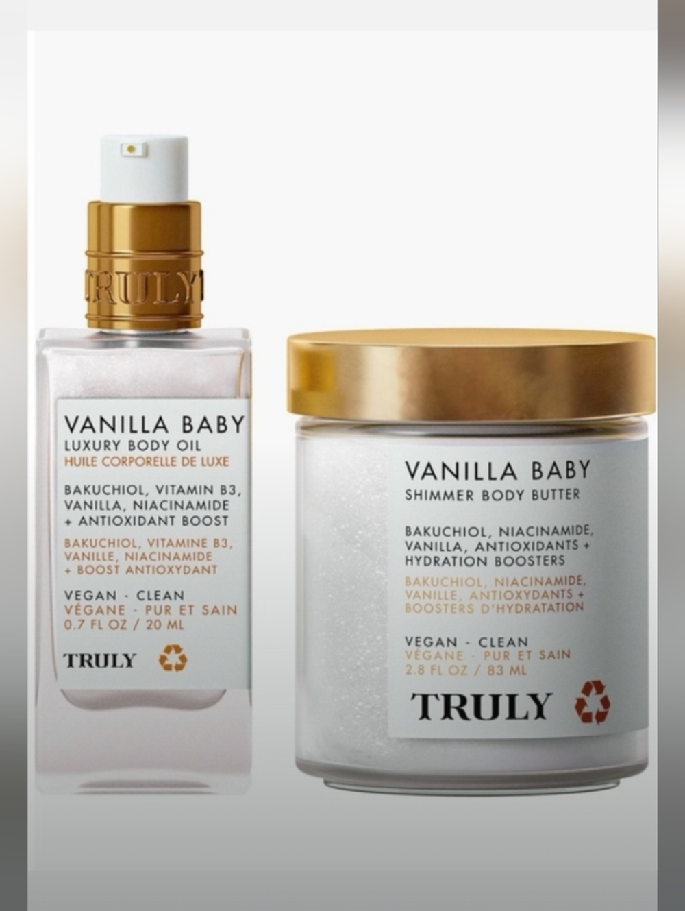 Low START RULY-2PC Luxury Body Oil & Shimmer Body Butter Mini Set